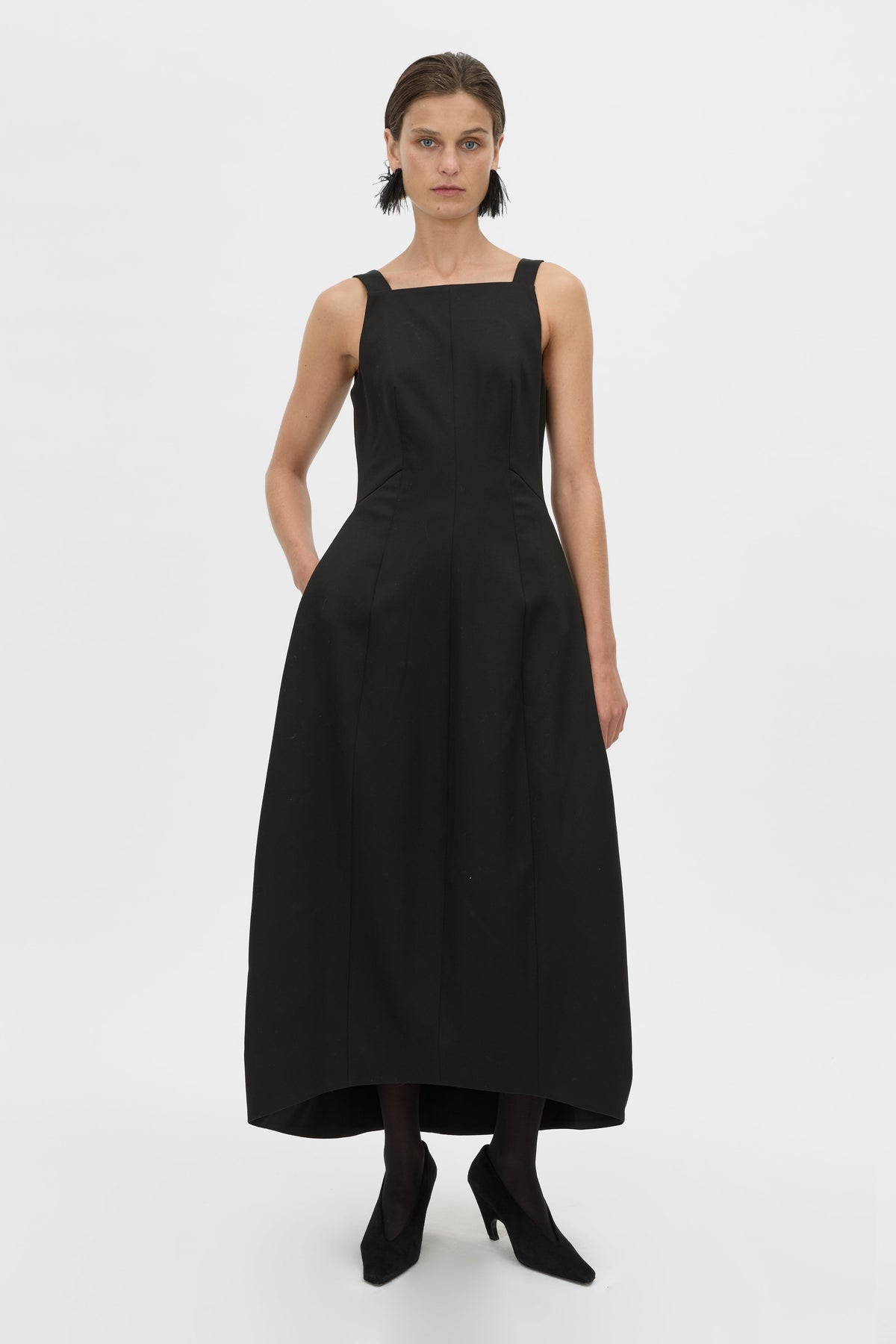 Helix Back Detail Midi Dress