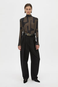 Eidra Printed Long Sleeve Bodysuit