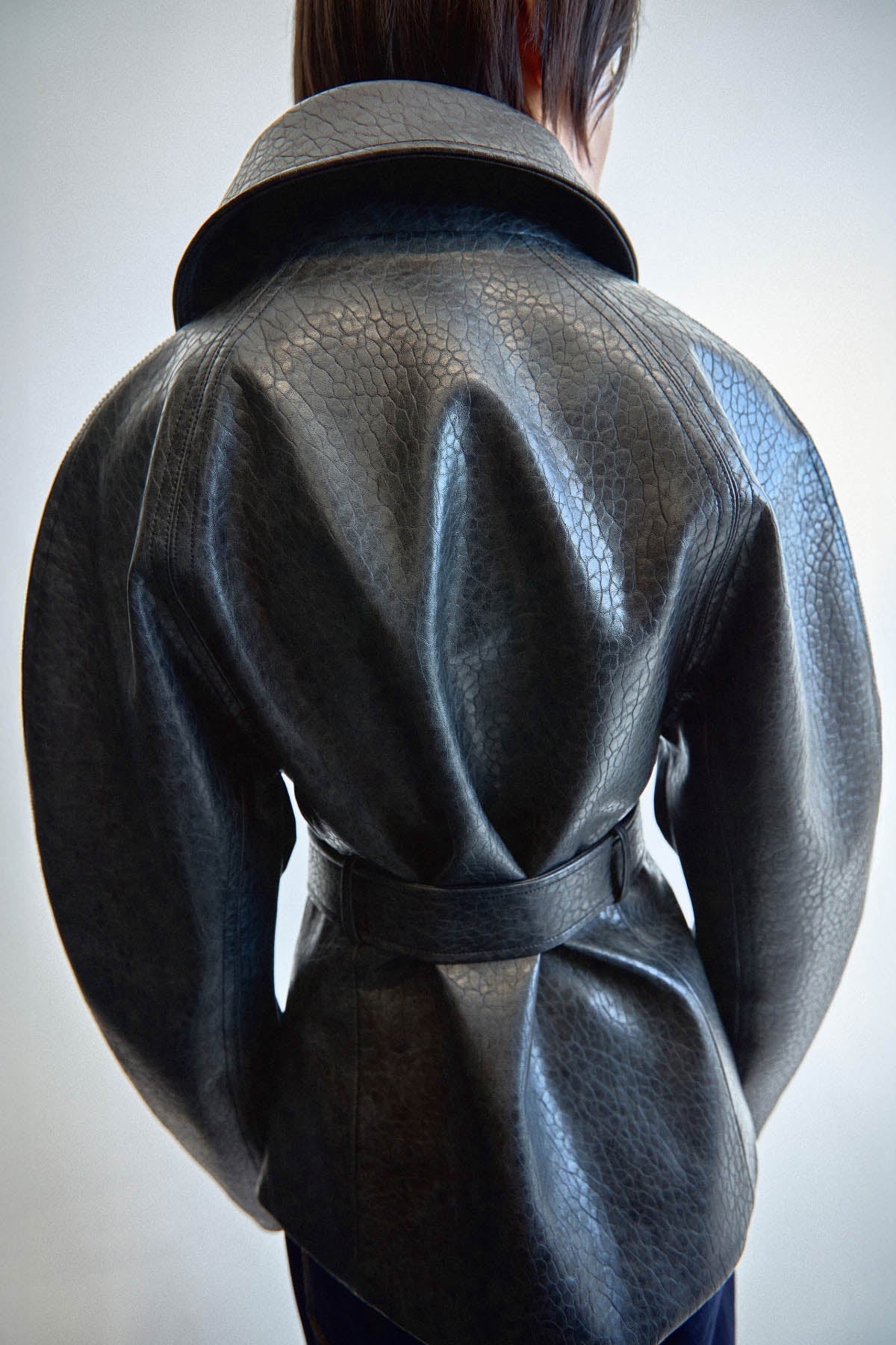 Oreno Croc Belted Jacket