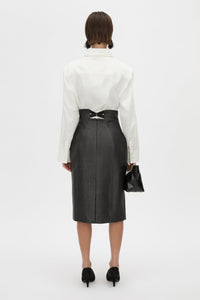 Alpine Textured Midi Skirt