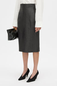 Alpine Textured Midi Skirt