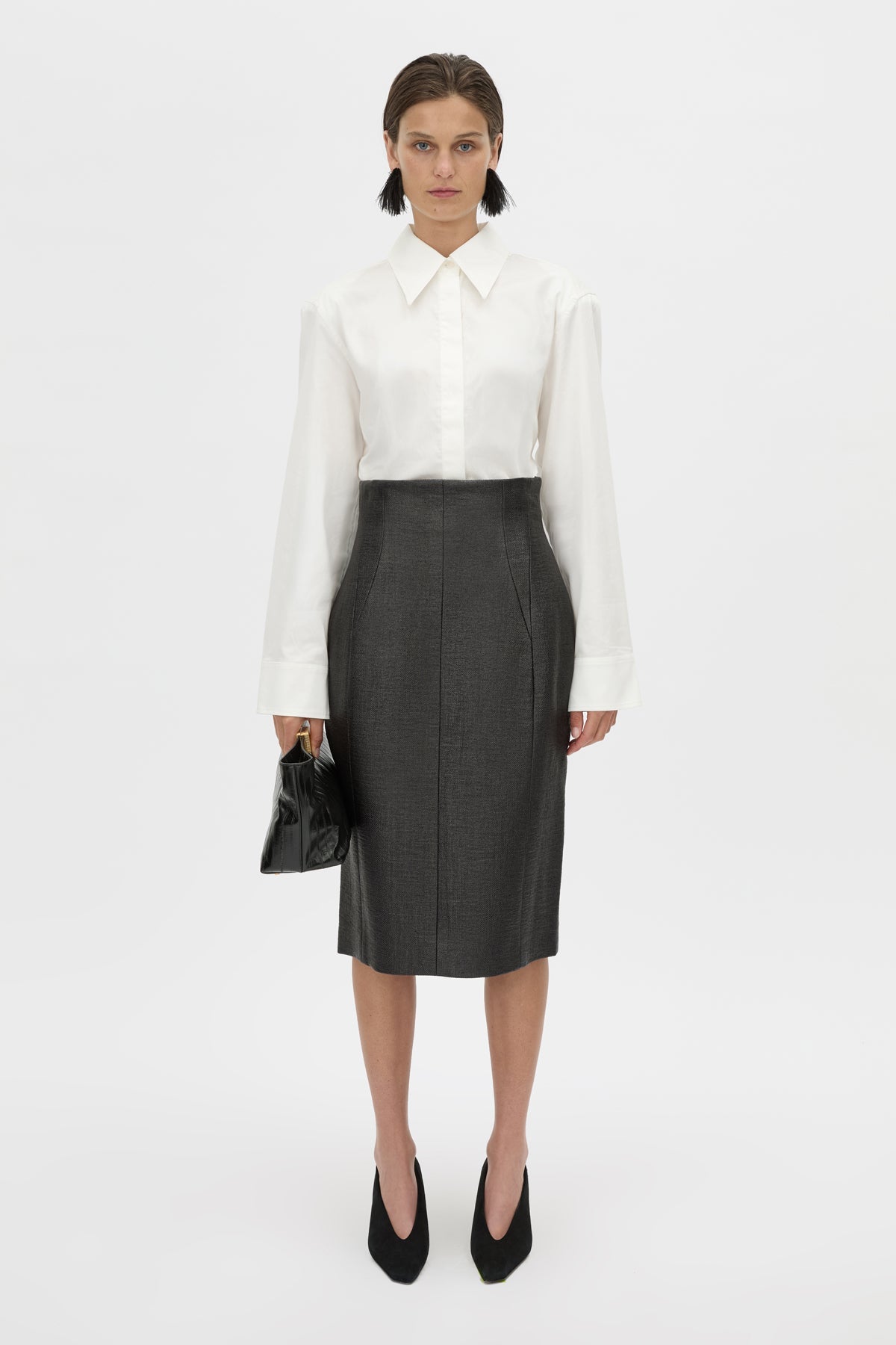 Alpine Textured Midi Skirt