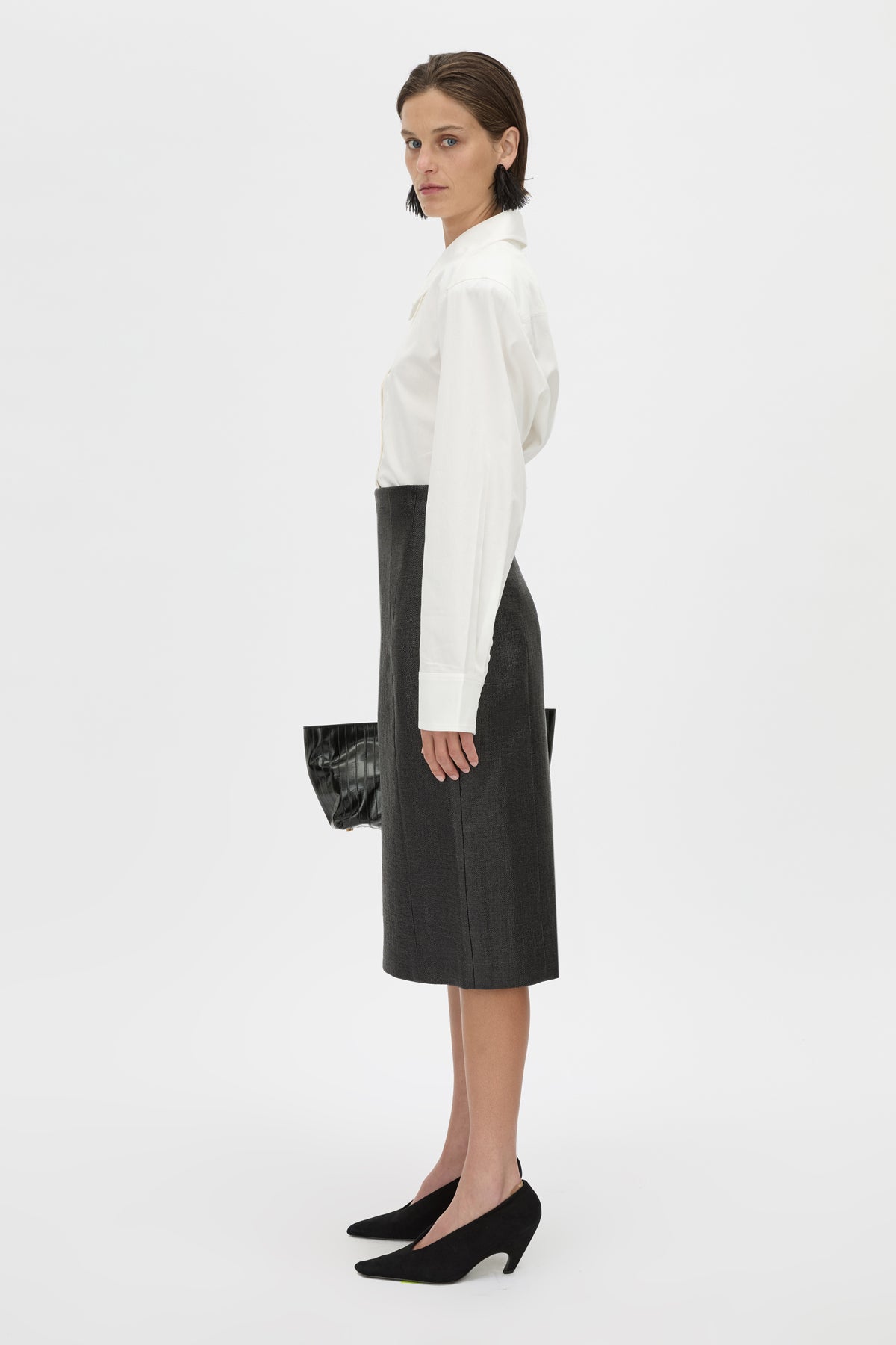 Alpine Textured Midi Skirt