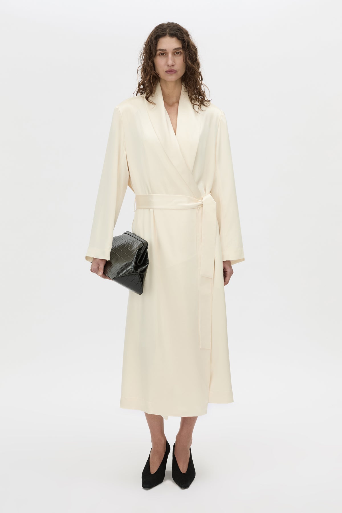 Arion Shawl Collar Dress