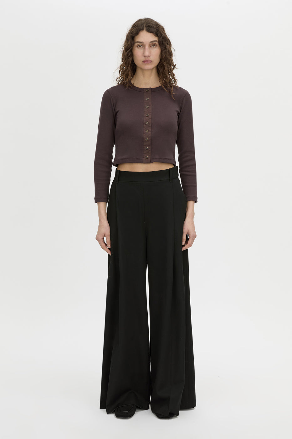 Aubrey Long Sleeve Rib Top