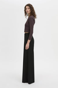Aubrey Long Sleeve Rib Top