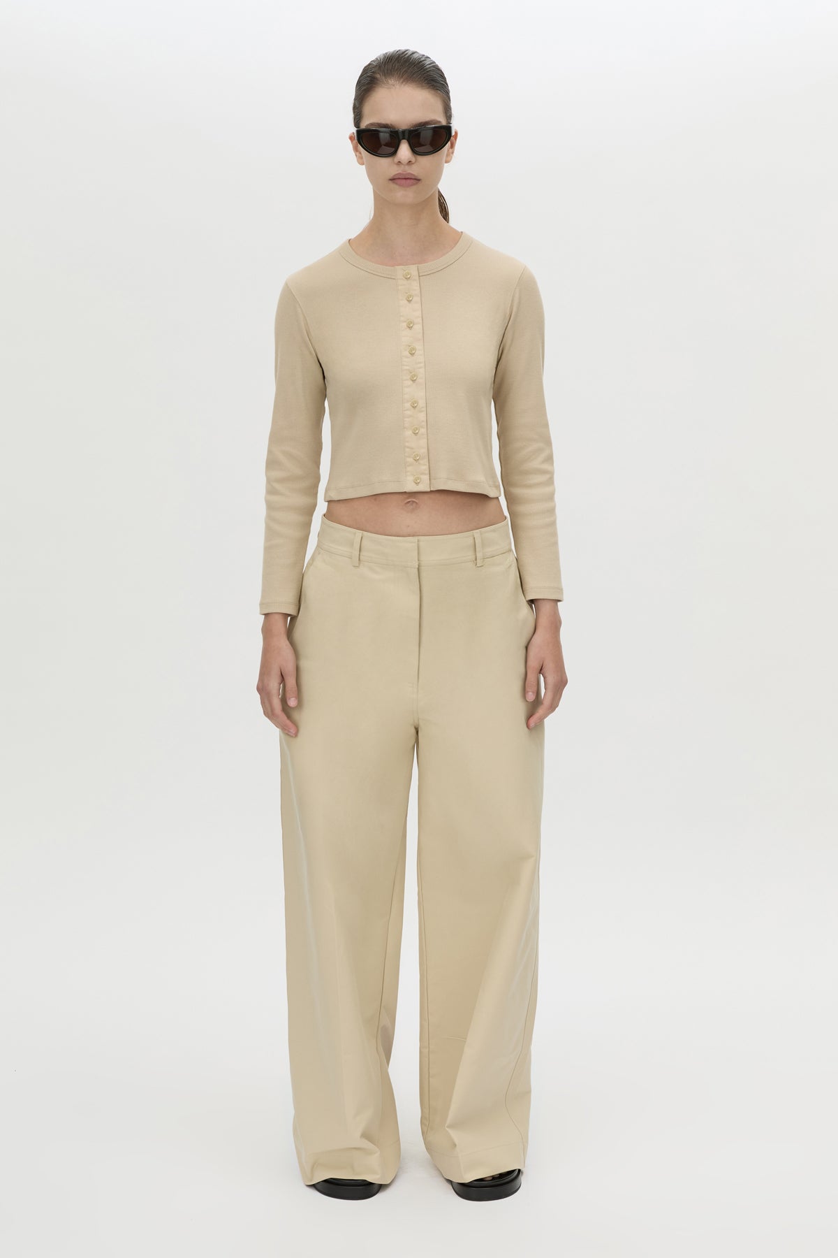 Aubrey Long Sleeve Rib Top