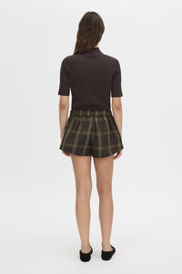 Aubrey Elbow Sleeve Rib Top