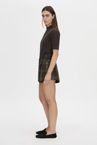 Aubrey Elbow Sleeve Rib Top
