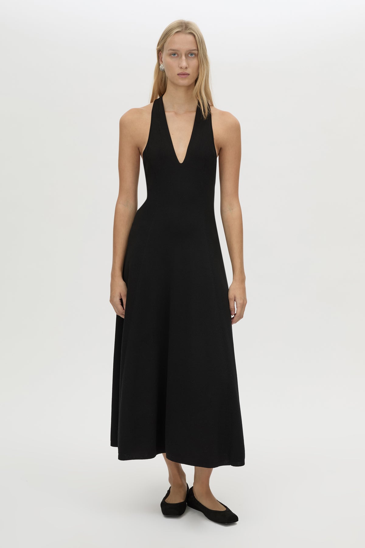 Aurore Knit Midi Fitted Dress