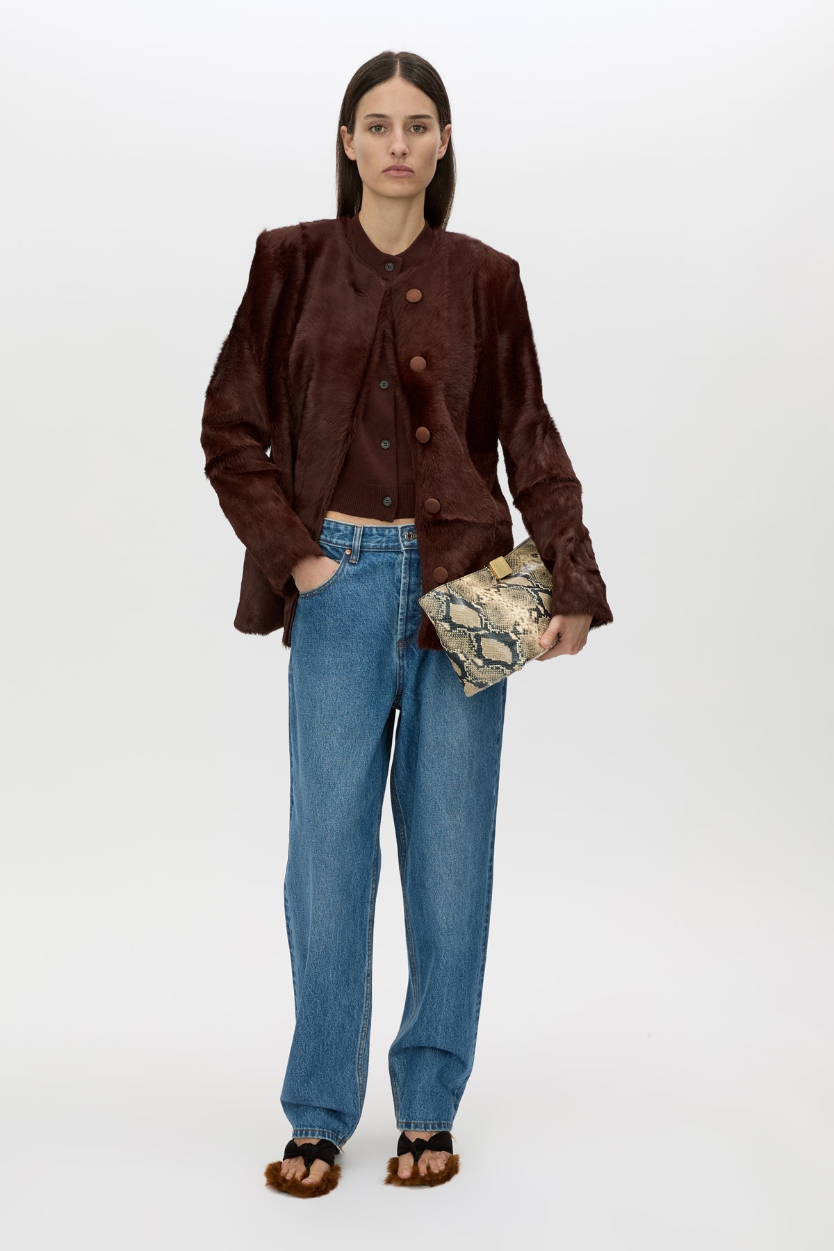 Cardinal Sleeveless Cardigan