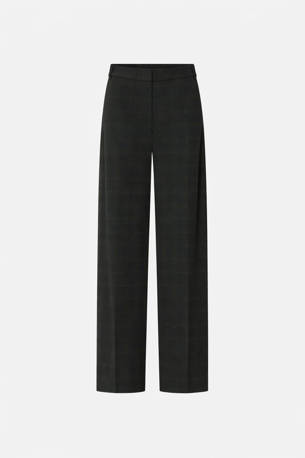 Ghost View - CAMILLA AND MARC Casio drop crotch check pant in charcoal grey.