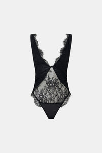 Cora V Neck Lace Bodysuit