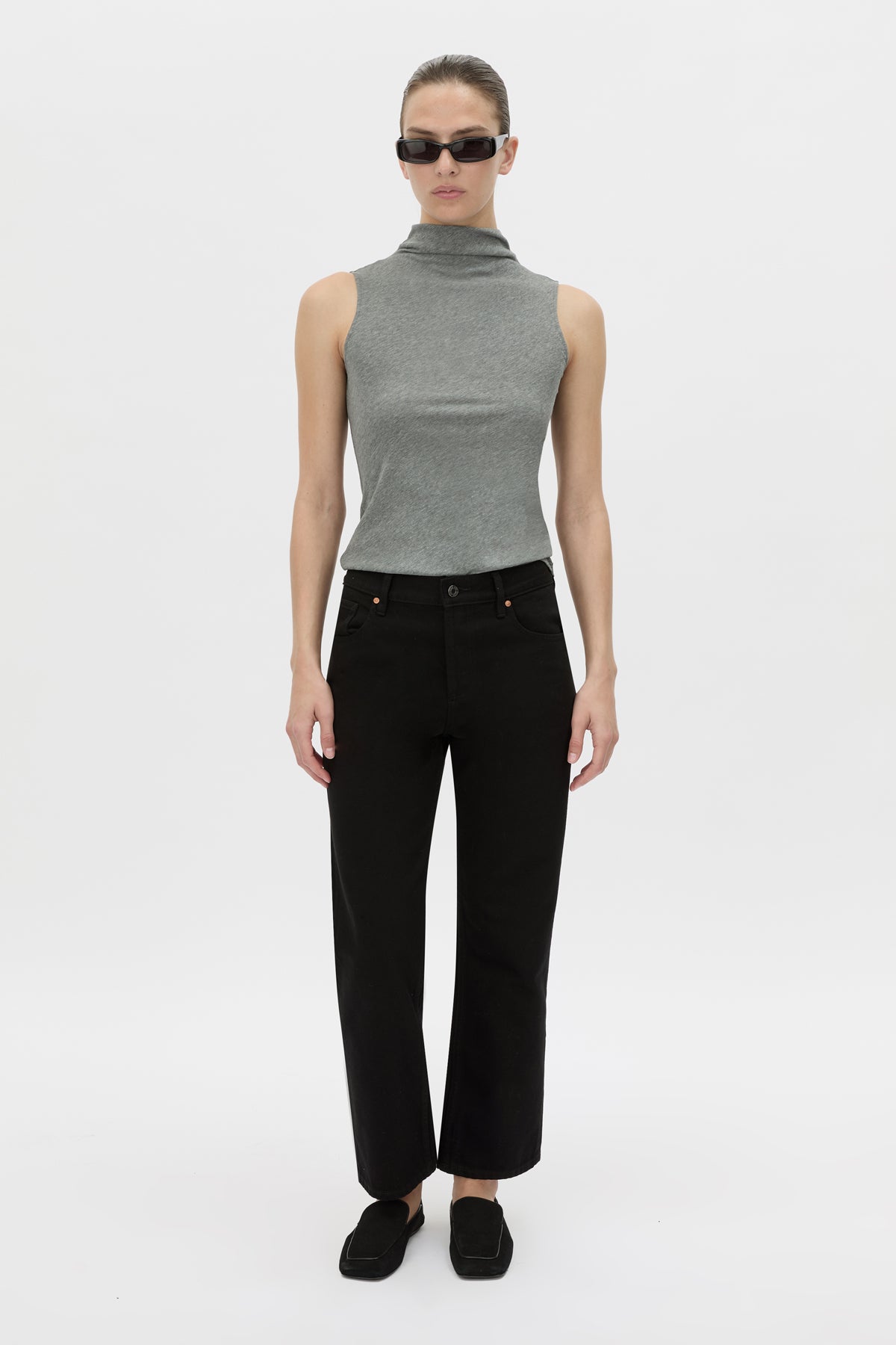 Dakota Sleeveless High Neck Top