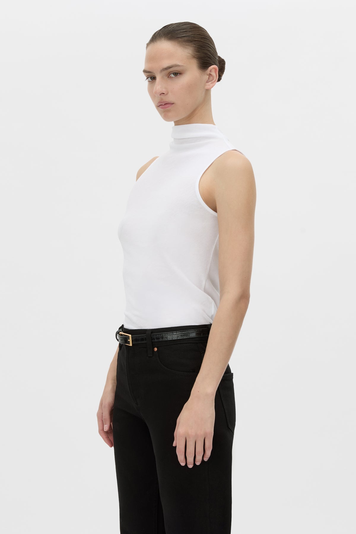Dakota Sleeveless High Neck Top