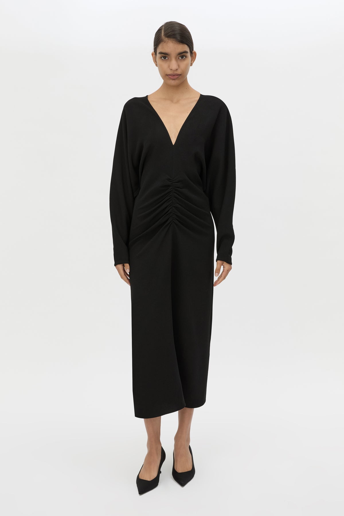 Dune Draped Waist Midi Dress
