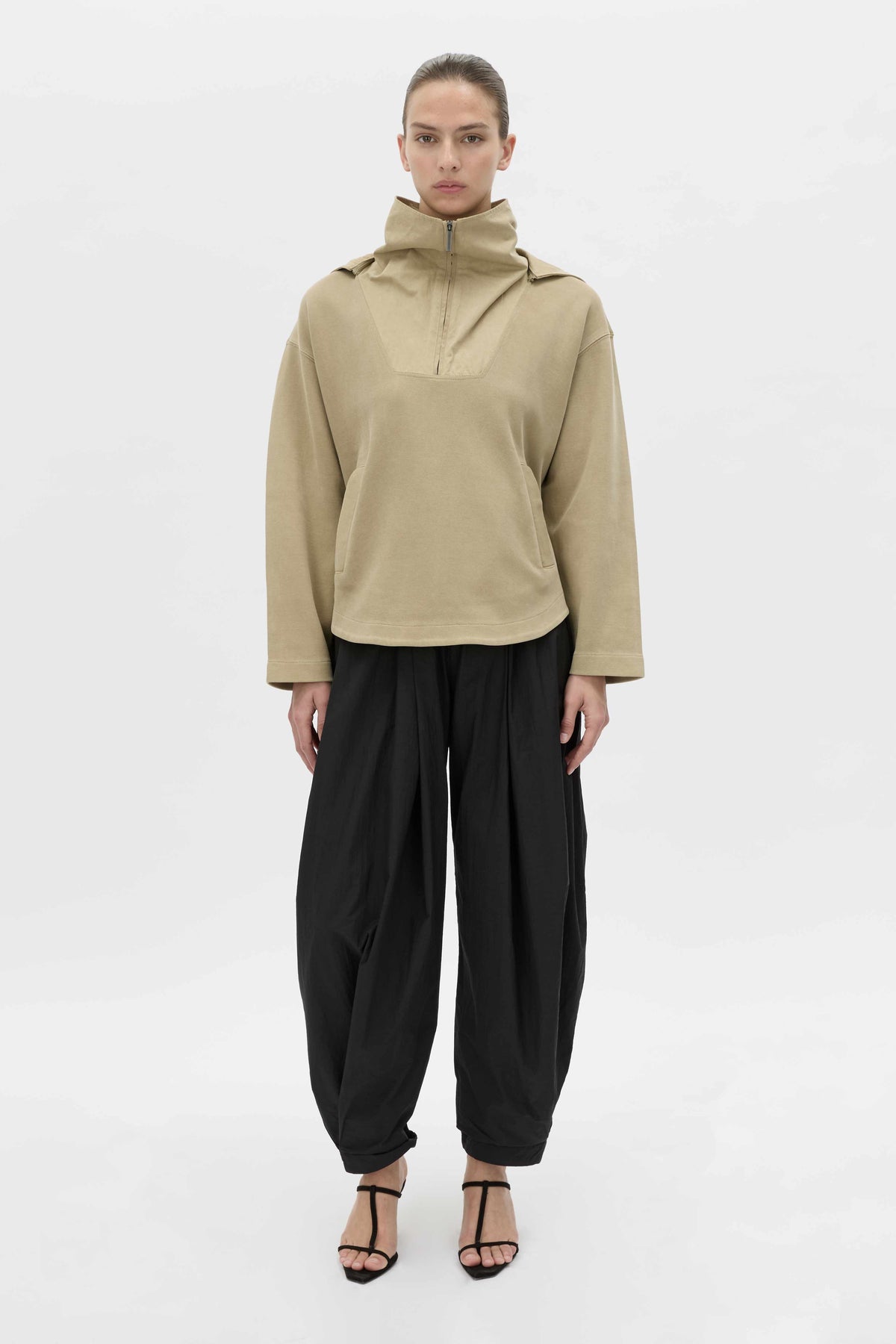 Eira Heavy Jersey Hooded Pullover
