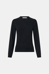 Ghost view CAMILLA AND MARC Esme Knit Sweater in Graphite Grey with crew neckline, ribbed trims and single‑jersey knit.