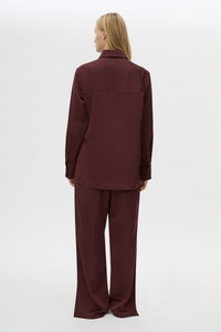 Ground Satin Long Sleeve Shirt