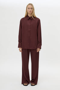 Ground Satin Long Sleeve Shirt