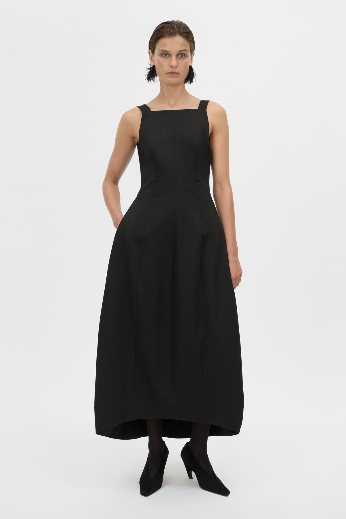 Helix Back Detail Midi Dress