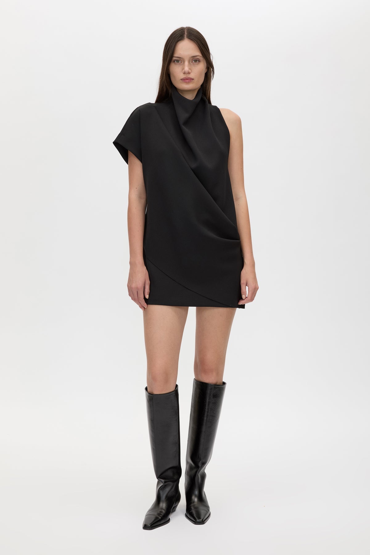 Huxley Draped Mini Dress