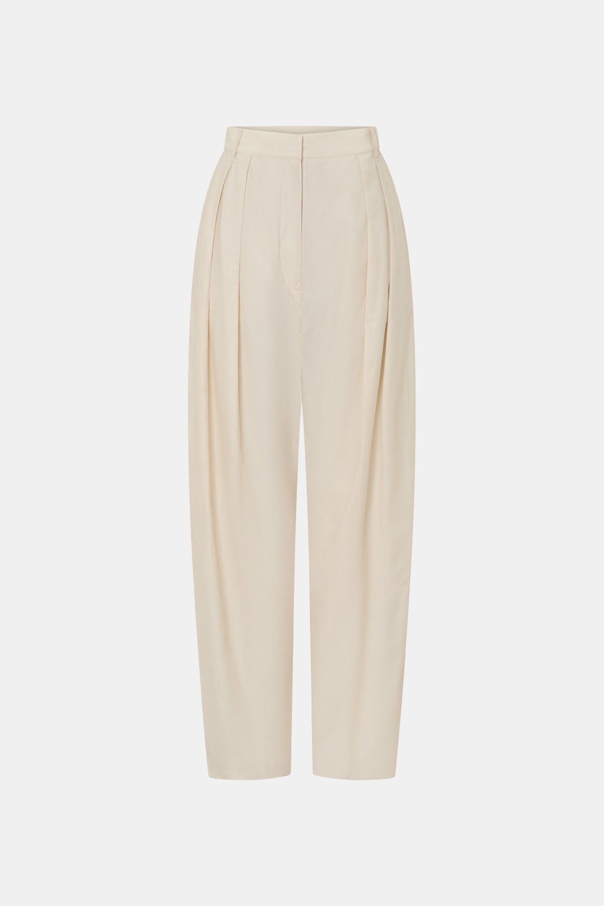 Ghost view CAMILLA AND MARC Inca Wide Leg Tailored Pant in ivory with a mid‑rise fit.