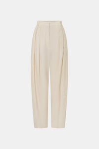 Ghost view CAMILLA AND MARC Inca Wide Leg Tailored Pant in ivory with a mid‑rise fit.