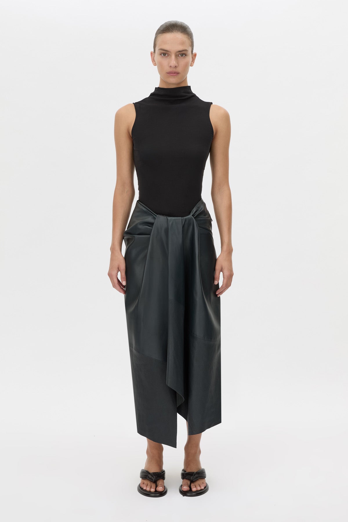 Lido Leather Skirt
