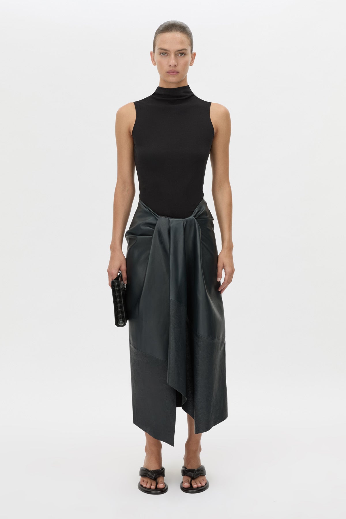 Lido Leather Skirt