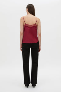Back view CAMILLA AND MARC Lira cami in raspberry pink.