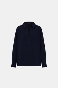 Lourdes Check Half Placket Shirt
