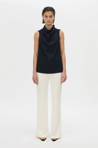Lourdes Check Shell Top