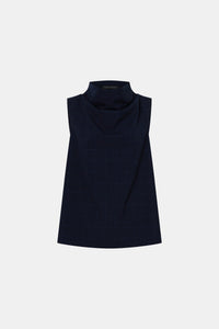 Lourdes Check Shell Top