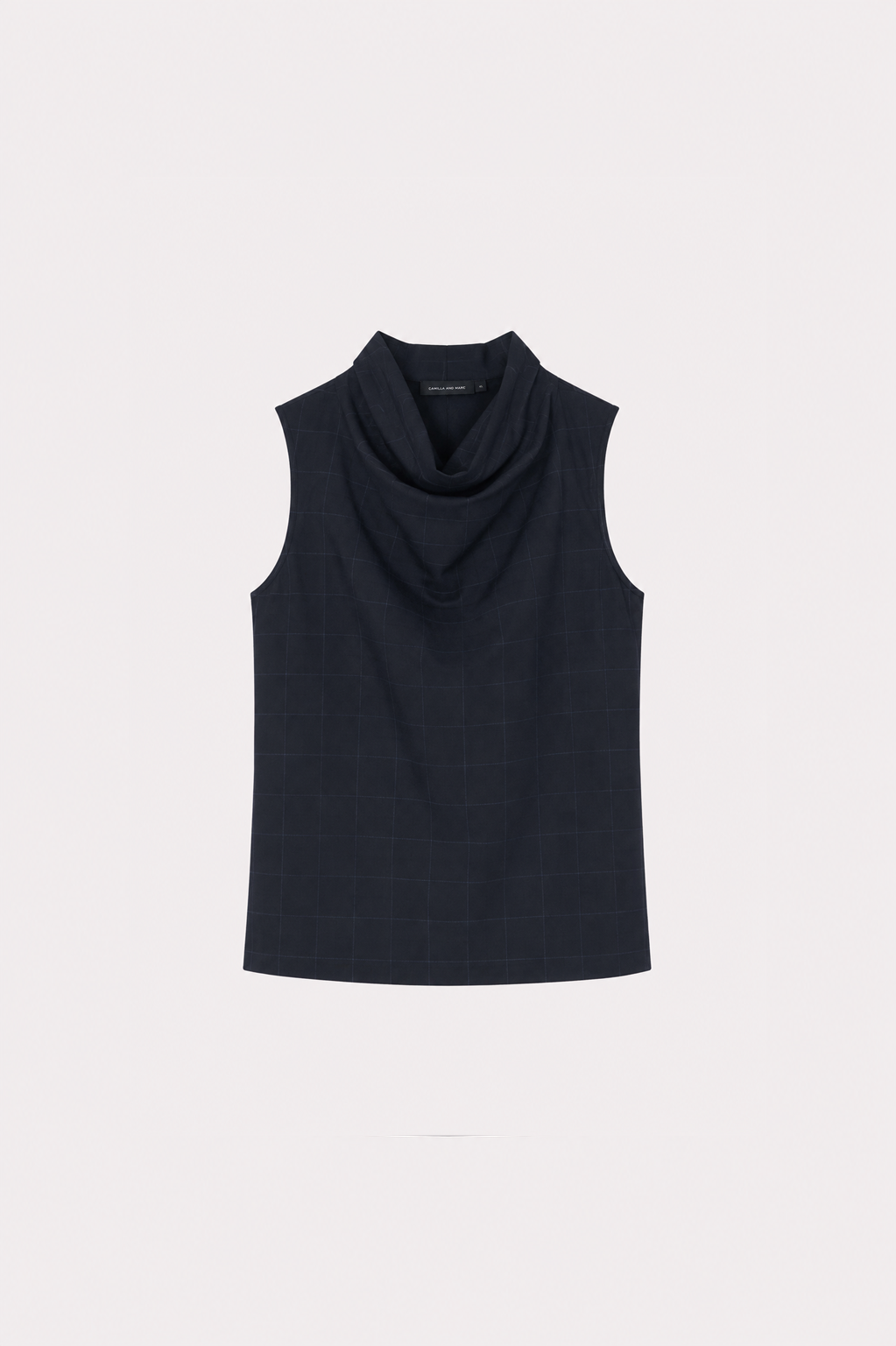 Lourdes Check Shell Top