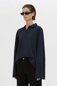 Moreno Long Sleeve Polo Top