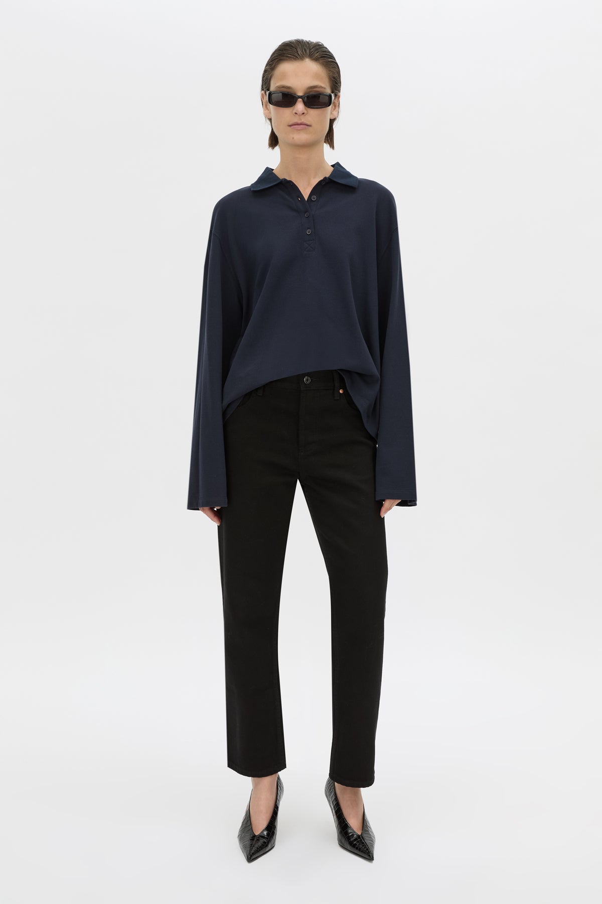 Moreno Long Sleeve Polo Top