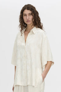 Naidee Satin Short Slv Shirt