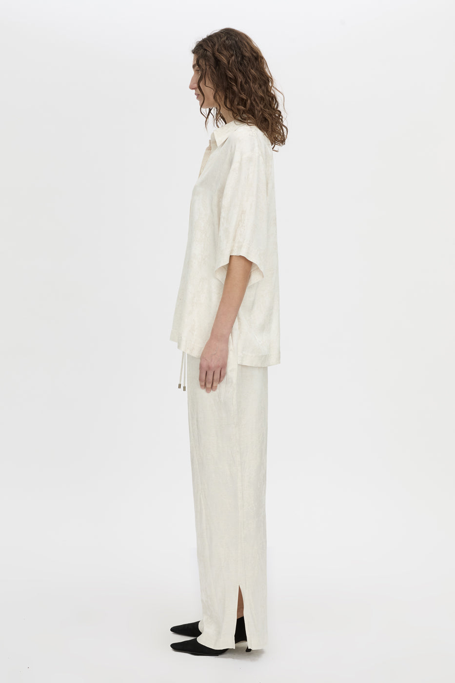 Naidee Satin Short Slv Shirt