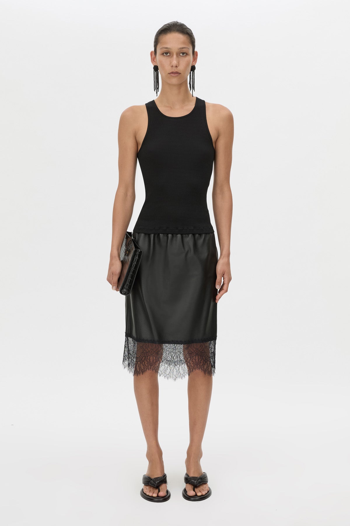 Nes Leather Skirt