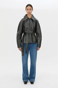 Oreno Croc Belted Jacket