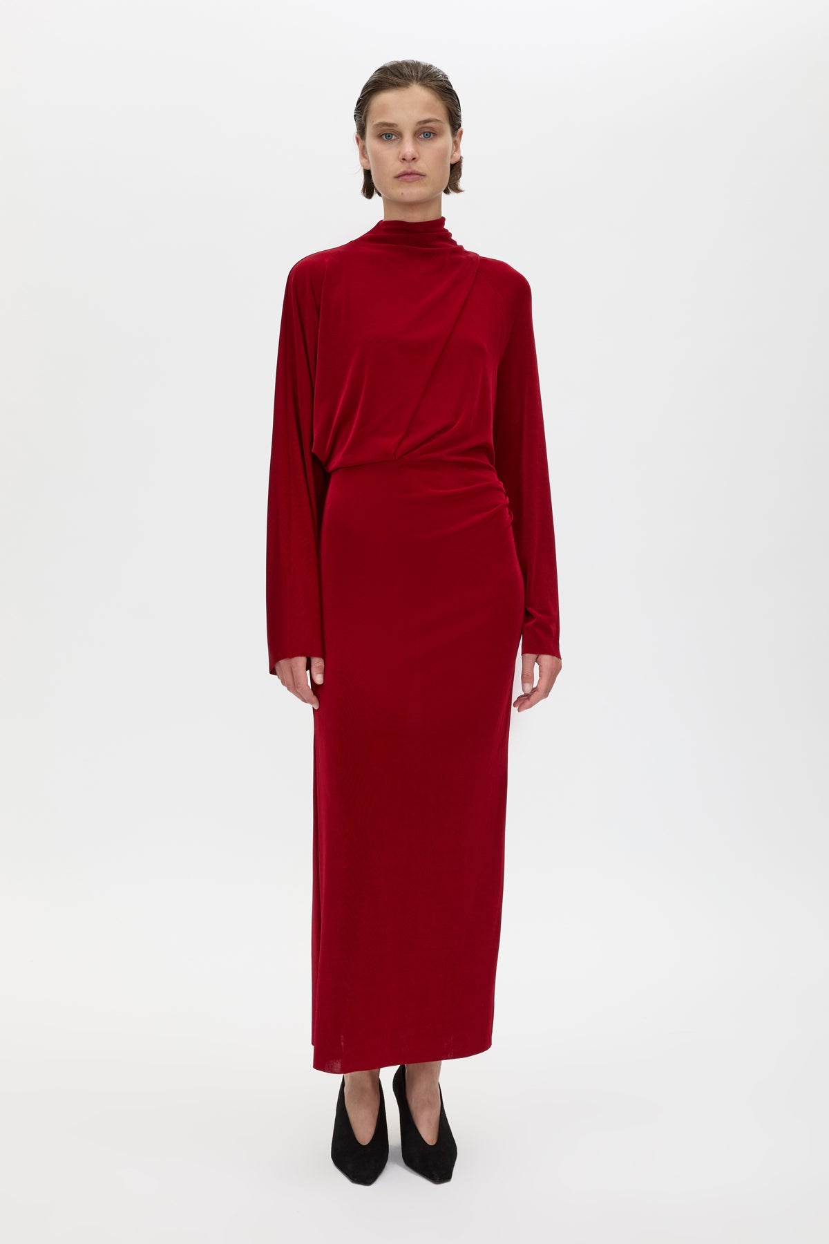 Ravine Draped Sleeve Dress