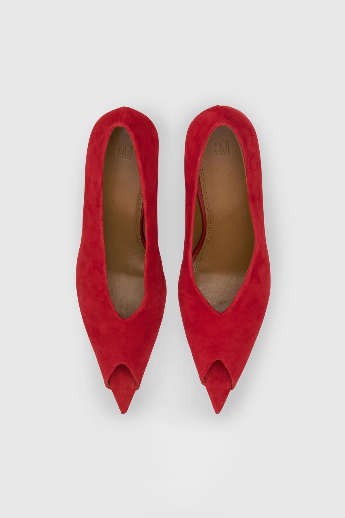 Rhys Suede Peep Toe Pump