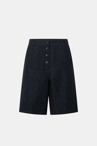 Ghost Image - CAMILLA AND MARC Scope Short denim, textured mid-rise short in ink.