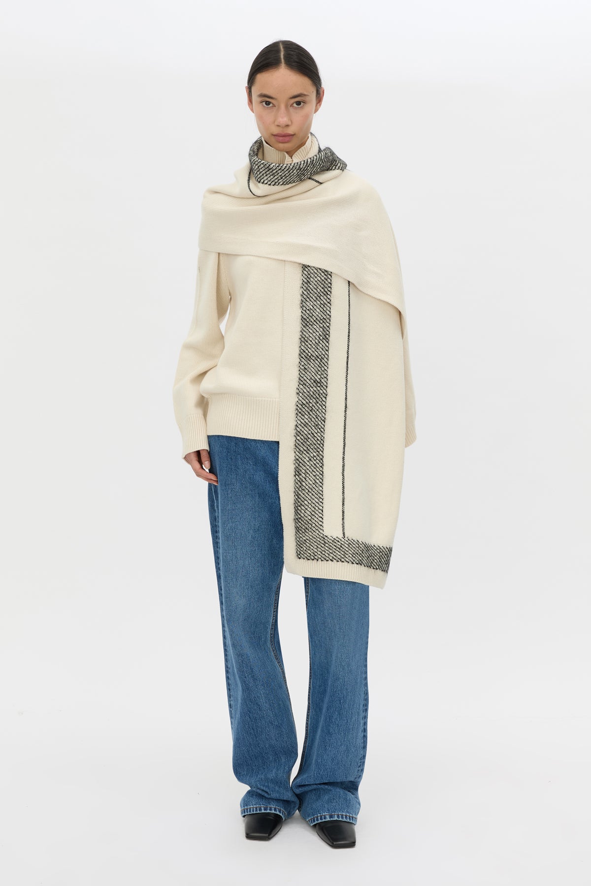 Tusk Knit Stripe Scarf