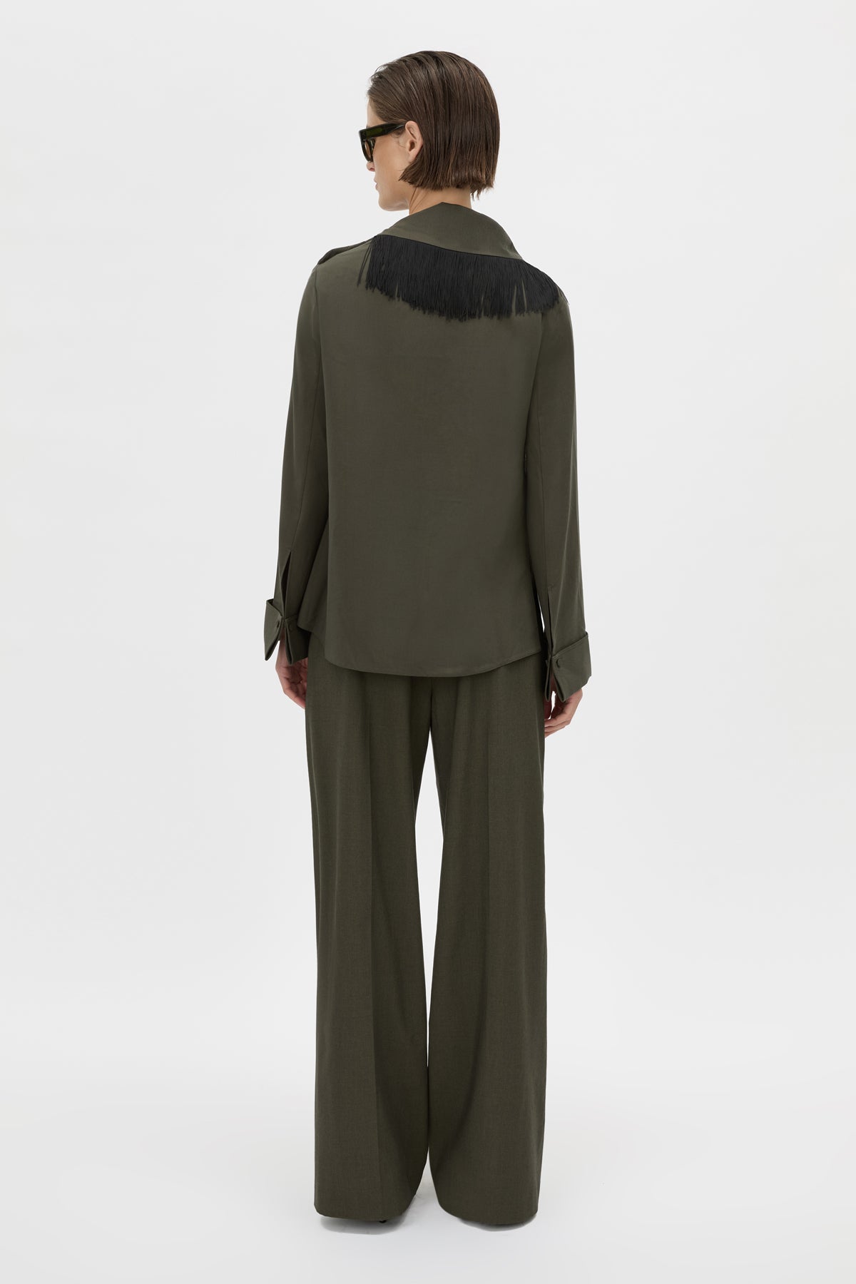 Una Drape Collar Shirt