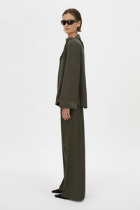 Una Drape Collar Shirt