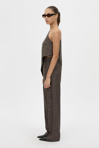 Verna Asymmetric Shoulder Top