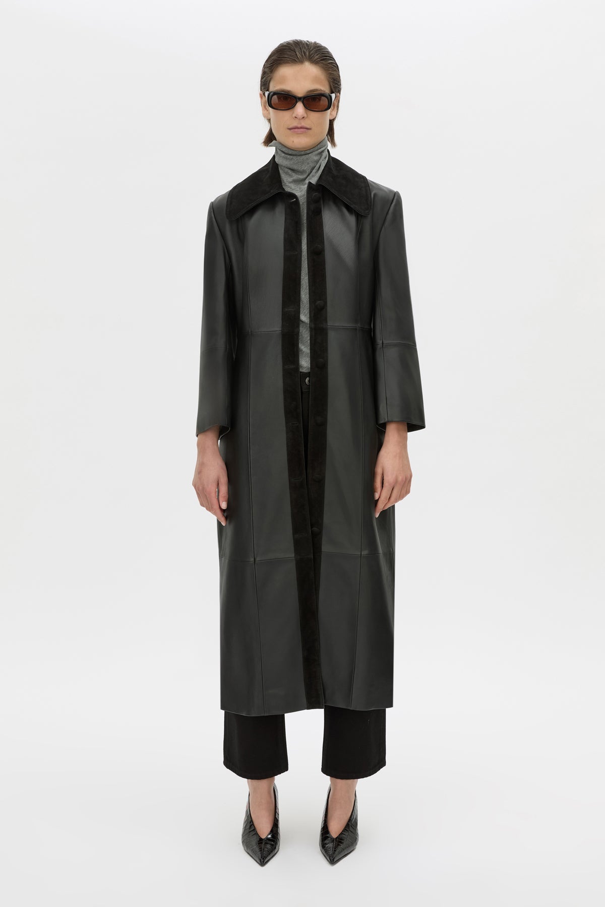 Yaz Leather Coat