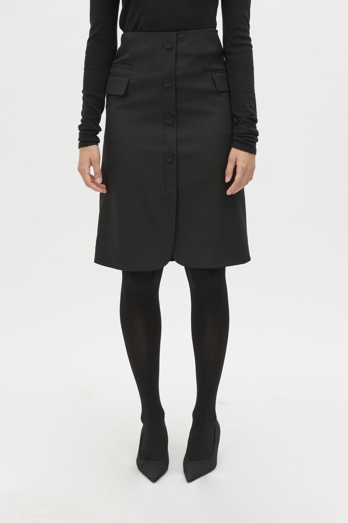 Floret Tailored Midi Skirt